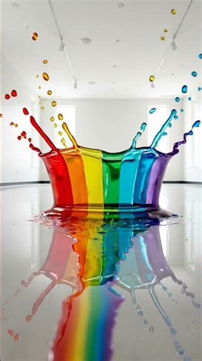 Rainbow Syrup Pendulum | Swinging Drip Loop CGI