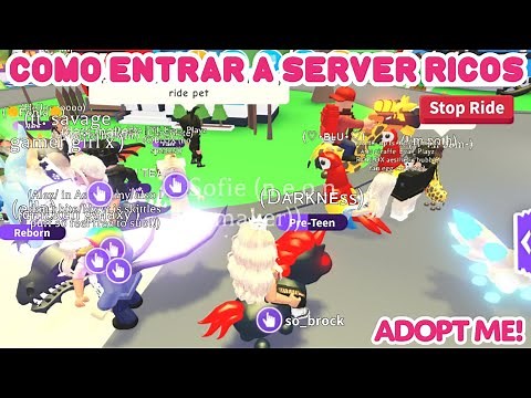 COMO ENTRAR A SERVERS RICOS PARA TRADEAR LEGENDRIAS EN ADOPT ME ROBLOX