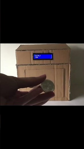 Sorting and Counting Bank from cardboard #arduinoproject #arduino #electronics #diy