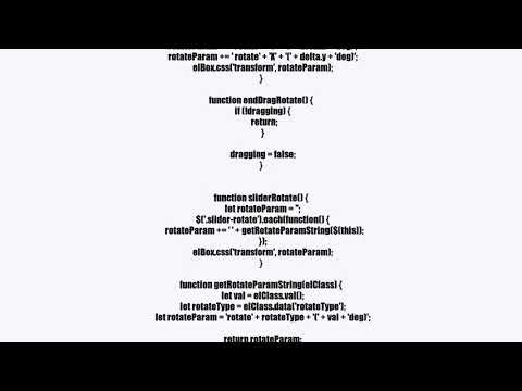 css 3d transform rotate (x + y) using mouse drag