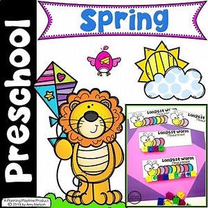 Spring Preschool Theme | Hands-On Centers & Printable Worksheets Pack