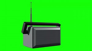 Radio, 3D Rotation, Broadcasting. Free Stock Video