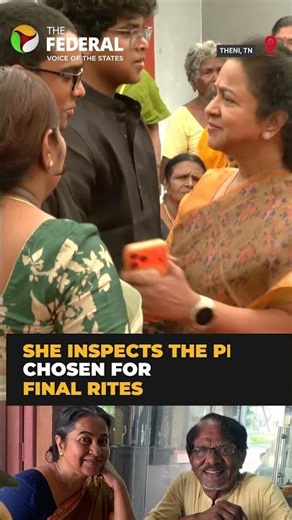 Actress Radhika inspects Bharathiraja burial site in Theni, draws attention of mourners
