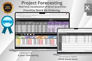 Excel-Vorlage für Produktprojektion und Forecasting: Bestandsführung und Nachbestellungsplaner (individualisierbar) - Etsy.de