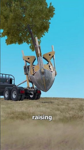 How A Truck Spade Transplants A Tree 😮