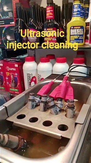 how to clean bad car injectors by ultrasonic machine.