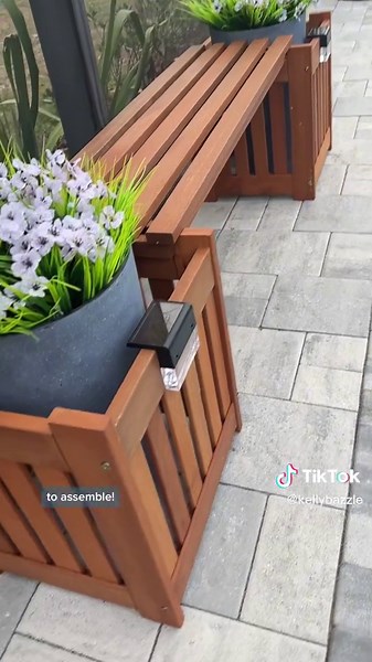 This flowerbox bench is great quality and it’s only $75 on Amazon! It was easy to assemble and it looks great next to our pool. And if you’re looking for small solar lights for your pool cage, fence, etc., these are an Amazon win, too! Love how this looks during the day and at night. #amazonfinds #founditonamazon #outdoor #outdoorliving #outdoordecor #homedecor #outdoorfurniture #outdoorlights #pool #poolside #pooltok #solarlights #fauxflowers #bench #flowerpot #amazonmusthaves #amazon