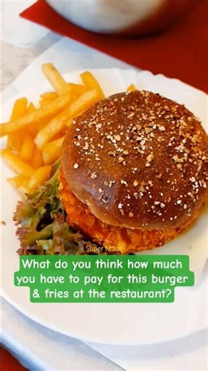 I prepare my own burger & fries at home #burger #fries #homemadeburger #frenchfries #food #mealprep