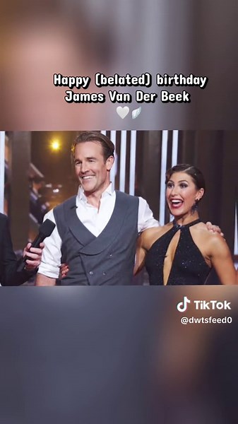 Always will be one of my favorite celebs on dwts! Happy birthday James! #dancingwiththestars #jamesvanderbeek @Emma Slater