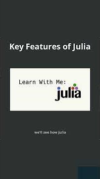 Why JULIA is the Future of Speed! 🚀 #Shorts #julia #programming
