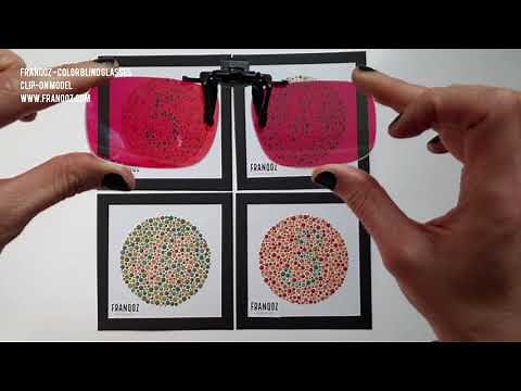 Clip On Color Blind Glasses FRANQOZ | Unboxing video and Ishihara Test | Color Blindness