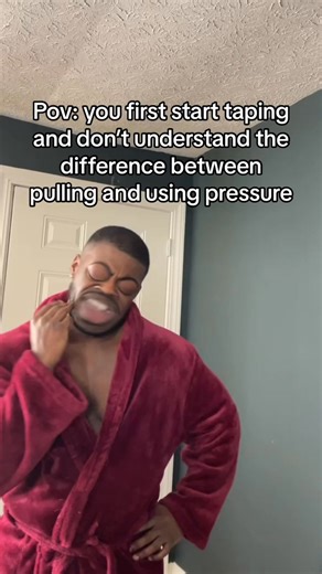 POV: You’re just starting to tape and can’t tell the difference between pulling and using pressure 😅 It’s a learning curve — and for some of our models, it’s taken months to get the technique just right! 💬 Need real-time support? Our team is ready to coach you via live chat at transtape.life. We’ll help you feel confident and comfortable every step of the way! 🙌 @kijacedavis he/him #transowned #lgbtbusiness #lgbtqia #transtape #trans #lgbt #lgbtq #transisbeautiful | Trans_Tape