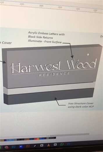 Custom Entrance Signage for client requested design #signage #signagedesign #pylon #advertisingagency #signboard