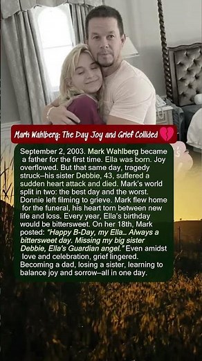 Mark Wahlberg: The Day Joy and Grief Collided 💔