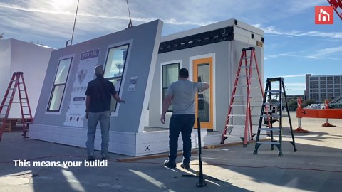 This Modular Home Can Be Set Up Within One Day.