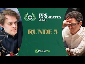 Gibt es heute einen Schwarzsieg vs Fabi?! Caruana vs Blübaum beim Kandidatenturnier 2026 🥳 | Runde 5