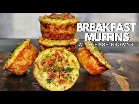 Breakfast Muffins With Hash Browns Egg And Bacon