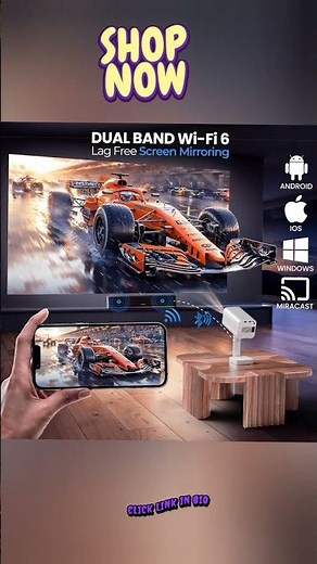 E GATE Atom 4X Automatic Projector 4k Ultra HD | Live TV | Android | Brightest 400 ISO |Native 1080p