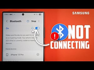 How to Fix Bluetooth Not Connecting on Samsung Galaxy | Solve Paired Device Issue Fast!