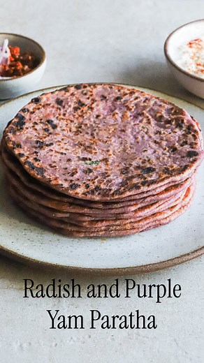 3.9K views · 17 reactions | *NEW* Radish and Purple Yam(Ube) Parathas...