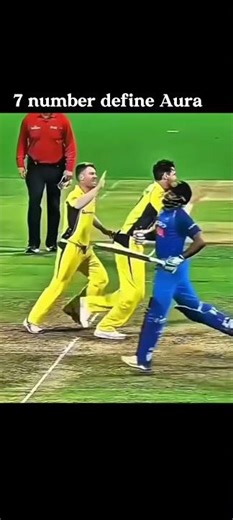 7 number define Aura of csk 💛