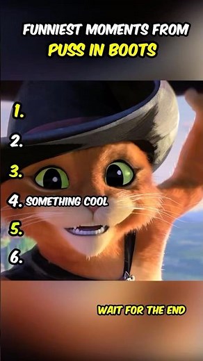 Puss in boots funniest moments 😂