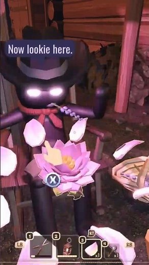 roblox doors (the outdoors) getting the lotus flower from grampy +lotus flower rebirth cutscene