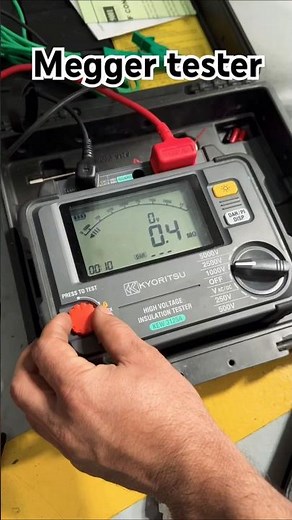 Cable insulation testing using by megger tester #insulations #megger #machine