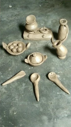 minikitchen set #clay #art