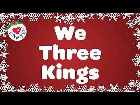 We Three Kings with Lyrics | Christmas Carol