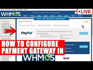 [🔴LIVE] How to setup and configure payment gateways in WHMCS?