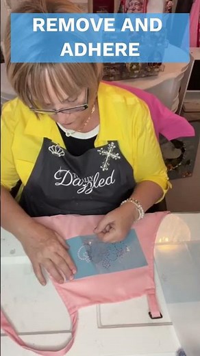 Apron with Bling | DIY Dazzling Apron with Crown Stencil