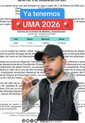 Todo sobre UMA 2026: Noticias y Actualizaciones