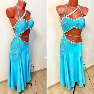Robe de bal latine. Robe lisse. Robe rythmée. Robe de concours. Robe de danse latine. Robe de bal. - Etsy France