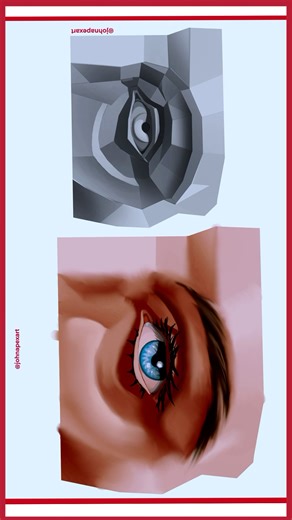 Procreate Eye Study | Painting Planes of the Human eye for better