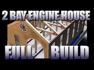 Ultimate O Scale Build "2 Bay Engine House" Printed Card Stock Paper Model from Start to Finish