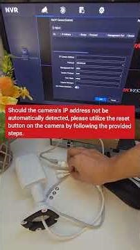 IP camera configuration. Additional details are provided in the video description.