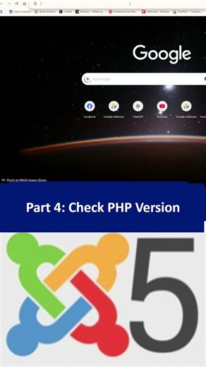 Fix Joomla Blank Page Error Part 4 | Short 7 ⚙️ Check PHP Version #shorts