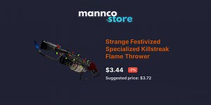 Strange Festivized Specialized Killstreak Flame Thrower | Mannco.store
