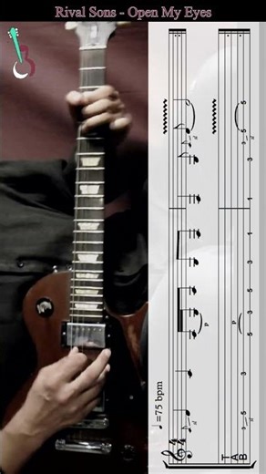 Rival Sons open my eyes Guitar Riff + TAB #shorts #guitartabs #guitarriff #rivalsons #short