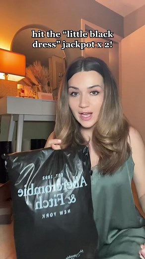 These dresses are sooooooo beautiful!!! Pricier than what id normally pay for one dress but both are very timeless so theyll last me for seasons and years to come 🖤 #abercrombiedress #abercrombiehaul #littleblackdress #lbd #classicdress #timelessstyle #elegantstyle #springdresses #springfashion2023