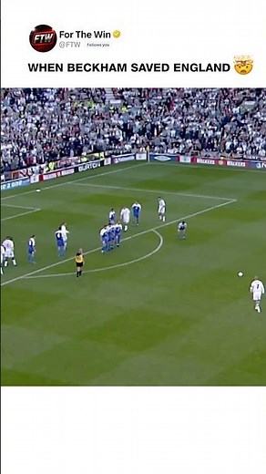David Beckham’s Legendary Free Kick vs Greece | England’s Last-Minute Miracle