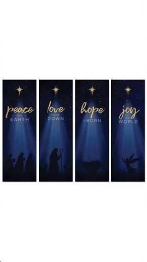 Peace Love Hope Joy | Beautiful Christmas Nativity Banner Video | Christmas Message 2025 #nativity