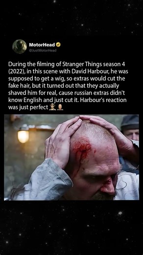 During the filming of Stranger Things season 4 (2022), David Harbour wasn't ready