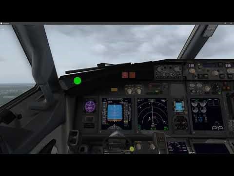 Go around of ZIBO B737-800