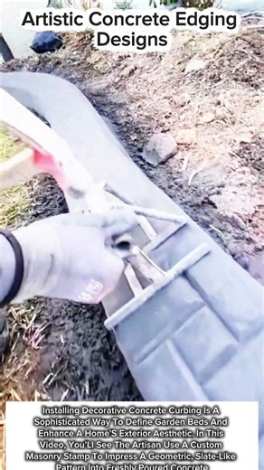 Artistic Concrete Edging Designs