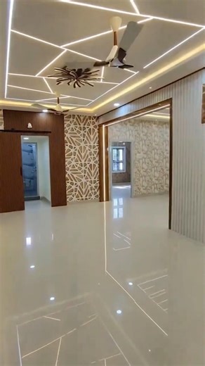 Complete Makeover 🔥 Gypsum Ceiling | Profile Light | TV Unit | Modular Kitchen #interiordesign #home