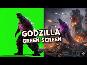 Godzilla 4K Green Screen | Epic Monster Godzilla Green Screen | Ultra HD VFX |