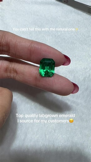 Top quality labgrown emerald I source☺️ 5ct with inclusion:) #diamond #emerald #jewelry #emeraldjewelry #gemstones