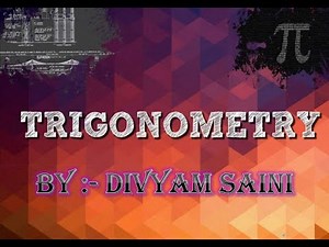 Math Integrated Project | Class 11 | Trigonometry|